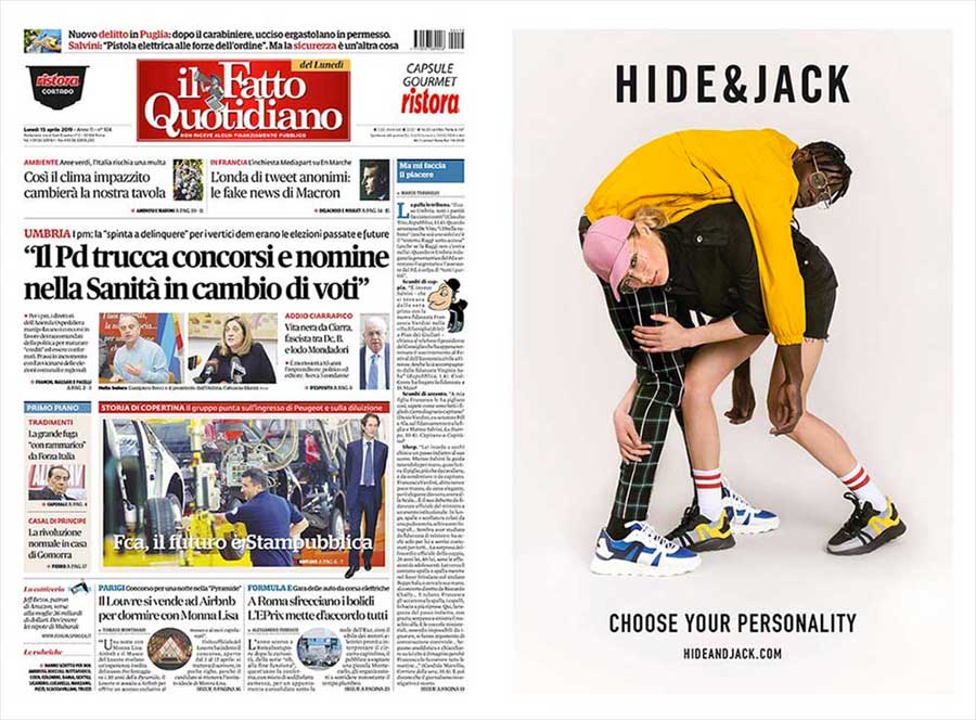 HIDE&JACK - Advertising - Il Fatto Quotidiano