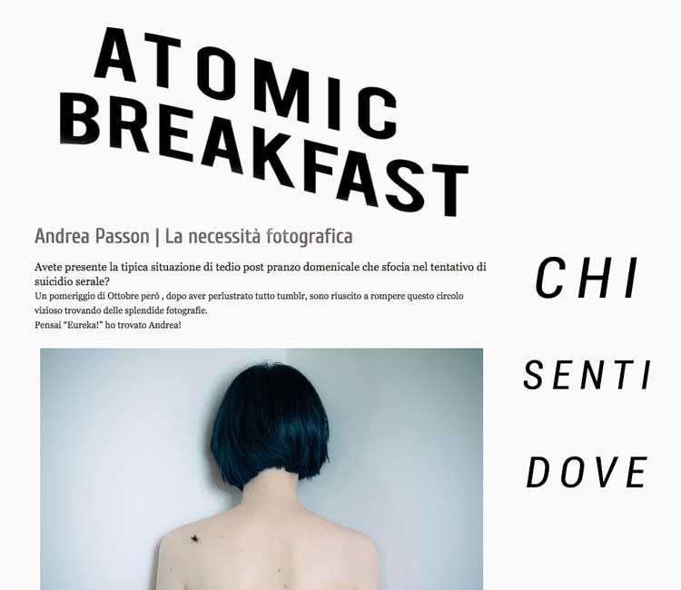 ATOMIC BREAKFAST - EDITORIALE FOTOGRAFIA