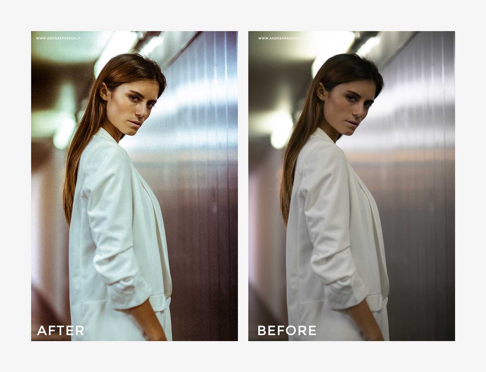 Before & After - Post Produzione Fotografica Professionale a Treviso - Fashion Model