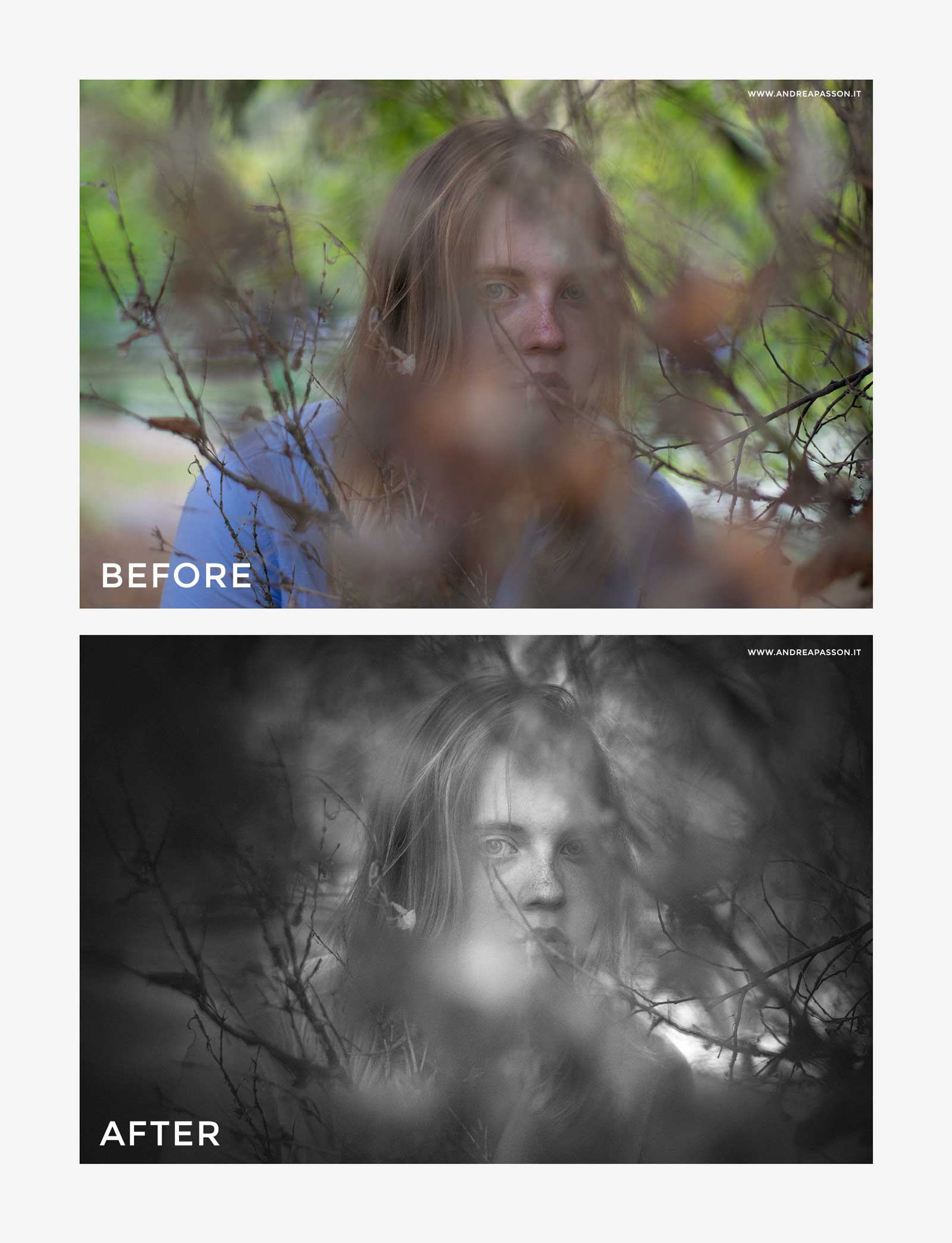 Before & After - Post Produzione Fotografica Professionale a Treviso - Leica Talent Premio
