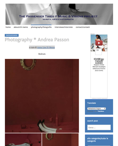 The Passengers Time - Redrum - Andrea Passon, Fotografo di Treviso