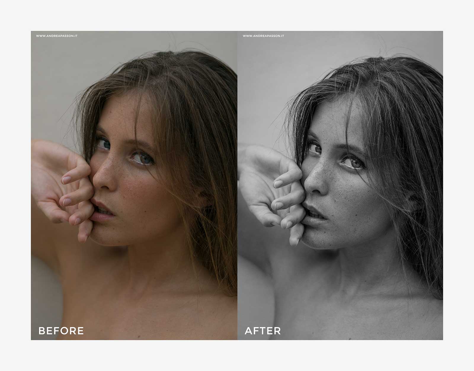 Before & After - Post Produzione Fotografica Professionale a Treviso - Francesca Basso modella