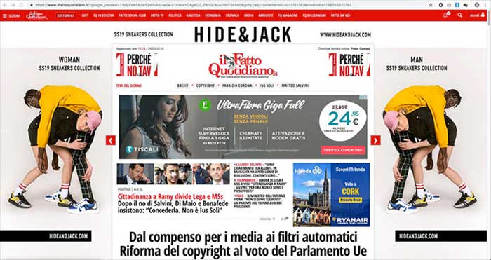 HIDE&JACK - Advertising - Il Fatto Quotidiano