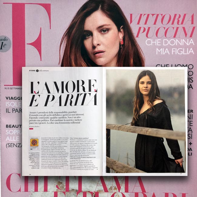 Fotografia e Ritratto di Jennifer Guerra, scrittrice, giornalista e femminista per per F - Settimanale del Corriere della Sera