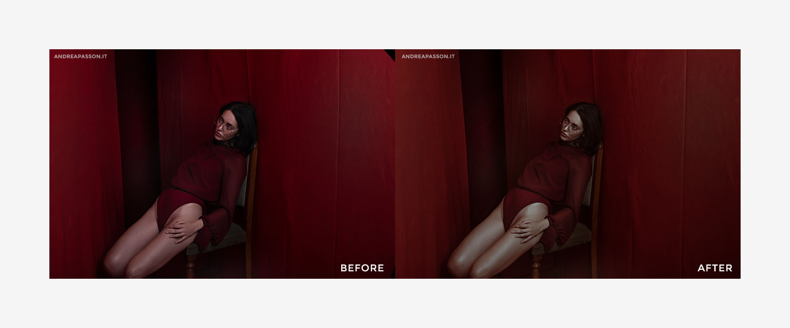Before & After - Post Produzione Fotografica Professionale a Treviso - Fine Art
