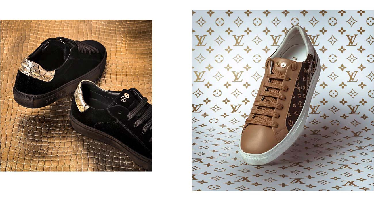 Hide and Jack - Riviera del Brenta - Fotografia Still Life per Sneakers a Milano, Treviso, Venezia e Padova. Louis Vuitton Sneakers version.