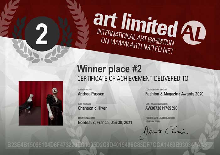Art Limited - Fashion Photography - Award